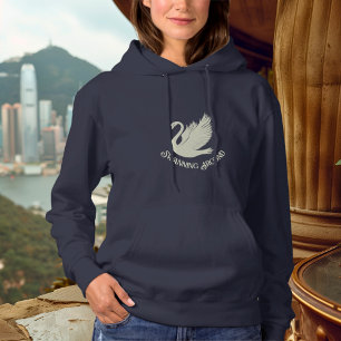Svansande – Elegant Kream Svartsvan T Shirt