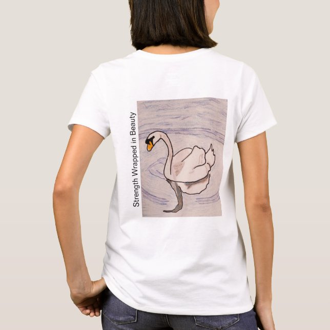 Svansvane - Styrka insvept i skönhet  T Shirt (Baksida)