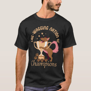 Svansviftande mästarnation – Stolt hundälskare T Shirt