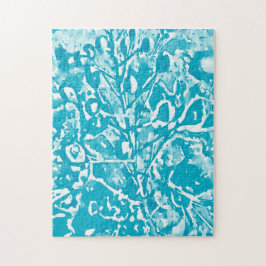 Svår Abstrakt Aqua Bird of Paradise Puzzle Pussel