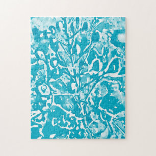 Svår Abstrakt Aqua Bird of Paradise Puzzle Pussel