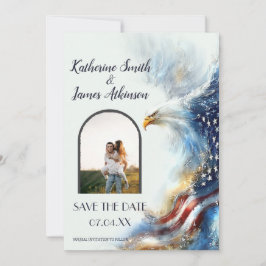 Svar Bald Eagle Patriotisk USA Semiquincentennial Spara Datumet