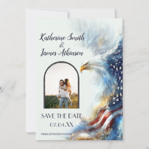 Svar Bald Eagle Patriotisk USA Semiquincentennial Spara Datumet