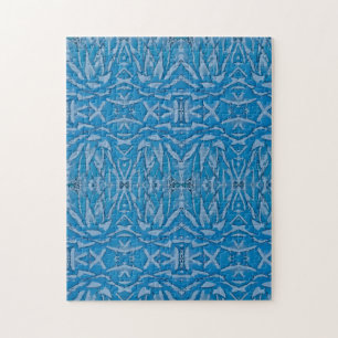 Svår blå Agave Kaleidoscope Puzzle Pussel