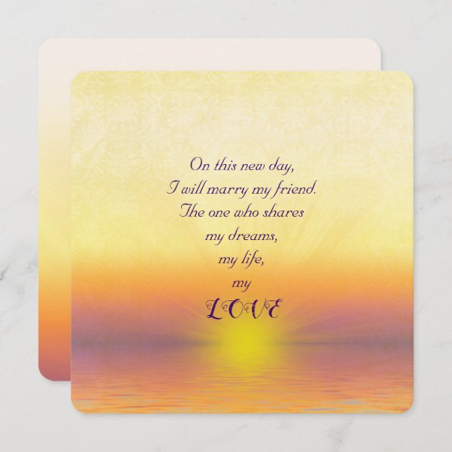 Svår bröllopsinbjudan inbjudningar (Fram/baksida)