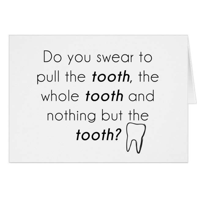 Svär du? OBS kort (Framsidan Horizontal)