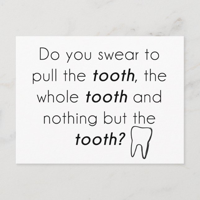 Svär du? vykort (Framsida)