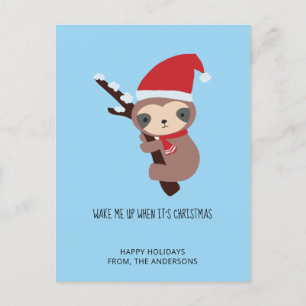 Svår julklapp Varna mig upp Helgdag Blått Helg Vykort