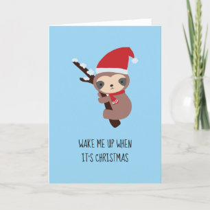 Svår julklapp Varna mig upp i Helgdag Cute Helgkort