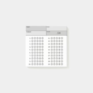 Svar Lakan (Bubbles)-Black & White Post-it Block