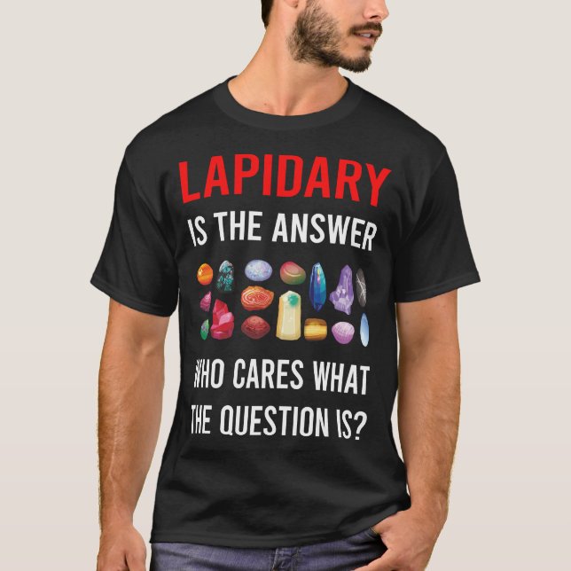Svar Lapidär Lapidarist T Shirt (Framsida)