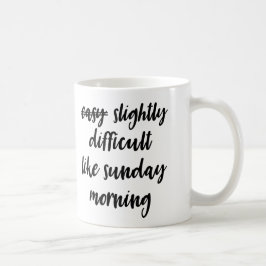 Svår lik söndagmorgonmugg kaffemugg