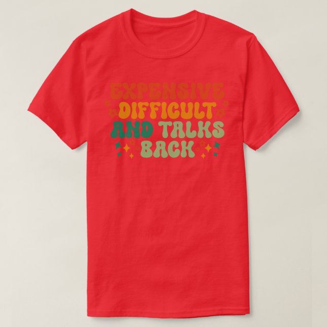 Svår och dyr talartid 3 t shirt (Design framsida)