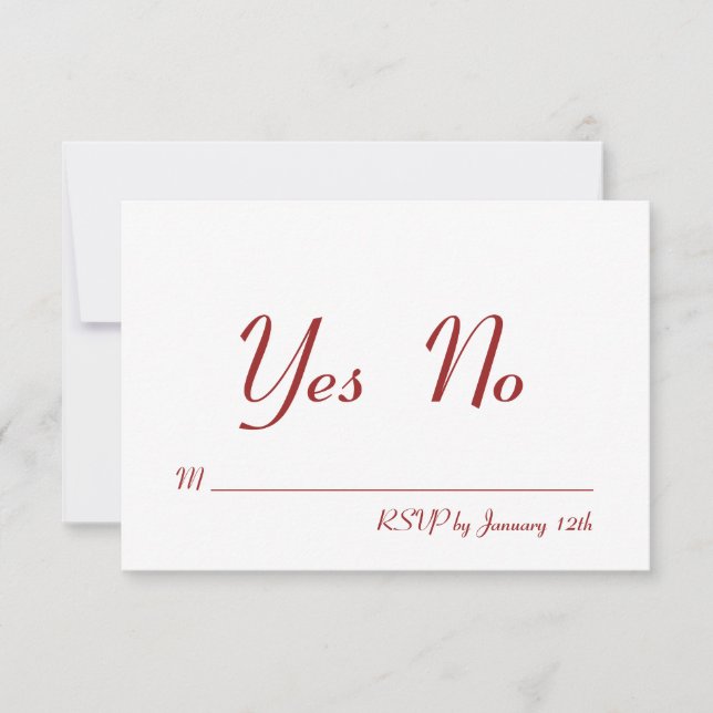 Svar på Alla hjärtans dag-inbjudan Inbjudningar (Framsida)