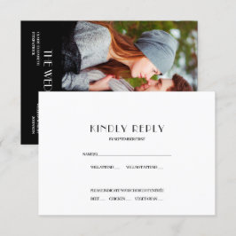 Svar på Hollywood-filmstilaffisch bröllopsinbjudan Inbjudningar