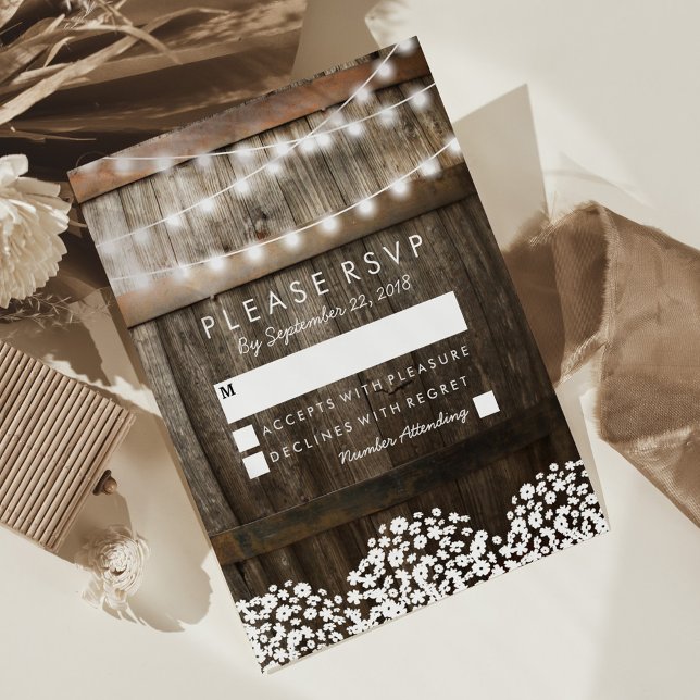 Svar på landsbygdbröllop | Ljuslykta sträng (Skapare uppladdad)