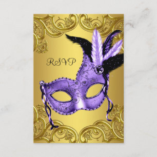 Svar på lila och guld maskeradfest