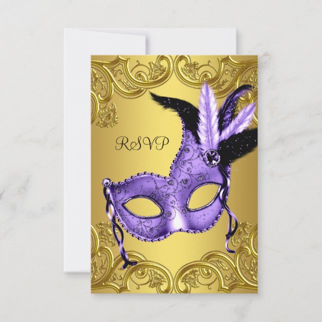 Svar på lila och guld maskeradfest (Framsida)