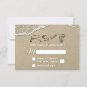 Svar på OSA Sand-text för Beach Wedding
