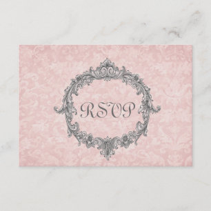Svar på Peach Damask Vintage OSA Bröllop