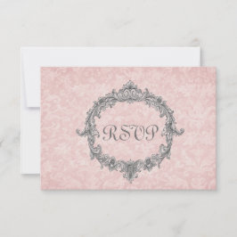 Svar på Peach Damask Vintage OSA Bröllop