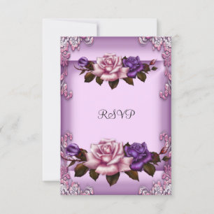 SVAR SENAST Lilac Rosa Purpurrosor Elegant Födelse