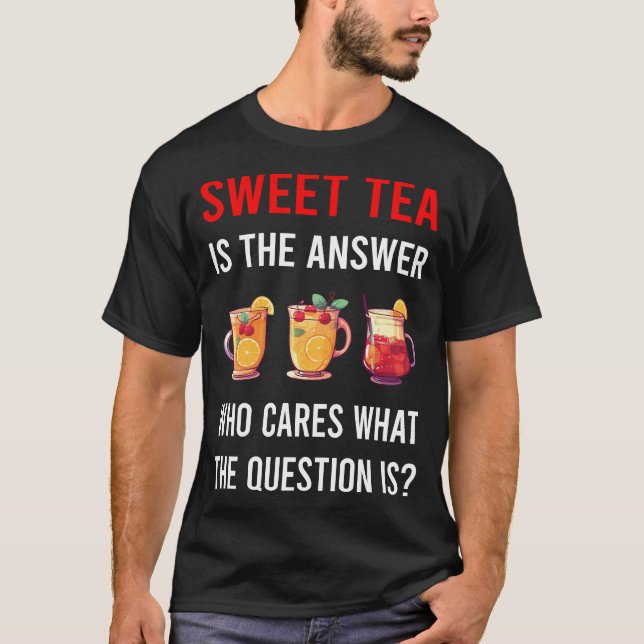 Svar Söt Te T Shirt (Framsida)