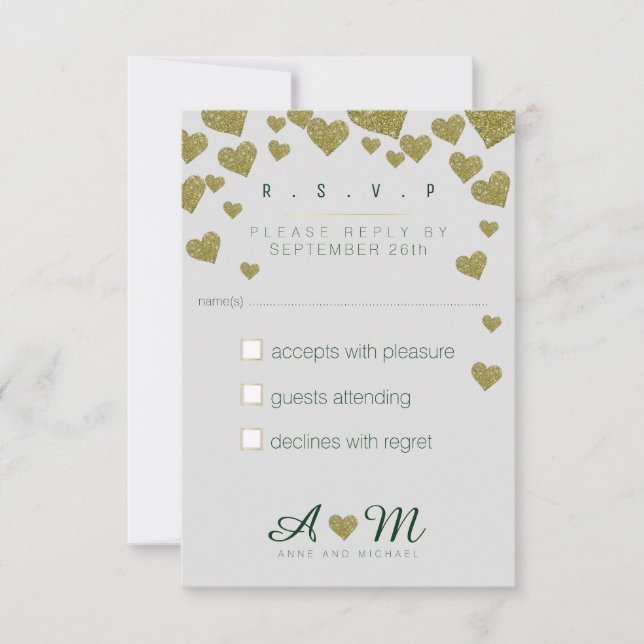 svar, svara r.s.v.p. kärlek bröllop OSA kort (Framsida)