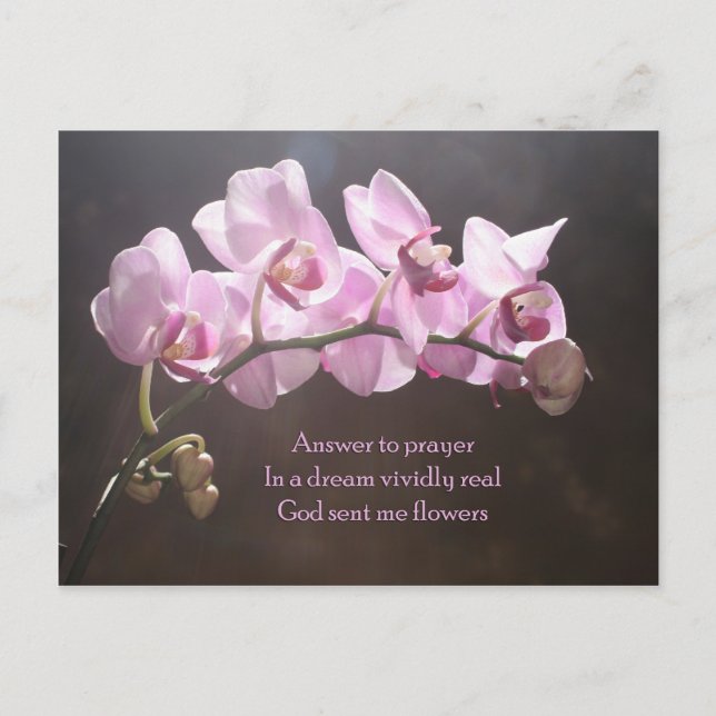 Svar till bön vykort (Framsida)