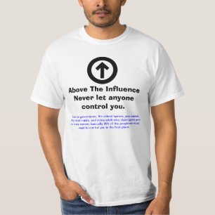 Svar till ovanför påverkan t shirt