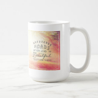Svår väg som är bly- till härliga destinationer kaffemugg