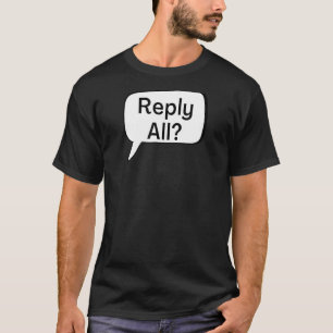 Svara alla tankebubblor för texttext t shirt