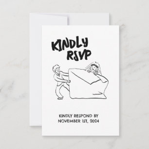 Svara Cute Couple Illustration OSA Kort