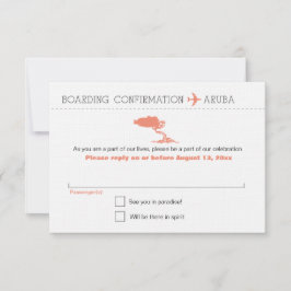 Svara för Aruba Boarding Pass OSA Kort