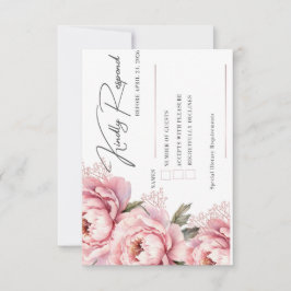 Svara inte med att rodna RSVP-kort OSA Kort