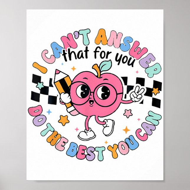 Svara inte så mycket du kan testa poster (Framsidan)