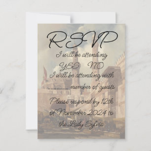 Svara med 'En basar i Kairo'-målning Vykort