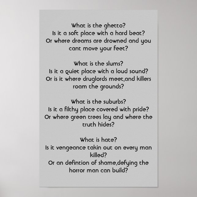 Svara mig poster (Framsidan)