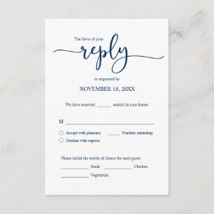 Svara på bröllopsinbjudan, OSA-alternativ, kort fö