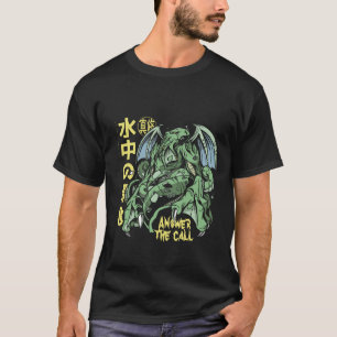 Svara på Call Cthulhu med japanska T Shirt