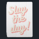 Svara på dagsljuset Chef Babe Entrepreneur iPad Pro Skydd<br><div class="desc">Stig dagen och behållan påminde om era mål och er anda med denna väl designad produkt för babybarn,  flicka chefer och företagare i chef! Lustigt ipad cover med sloganen "Slay the Day" till behålla som du motiverade och fokuserade på. Underbarare gåva till flickor och företagare.</div>
