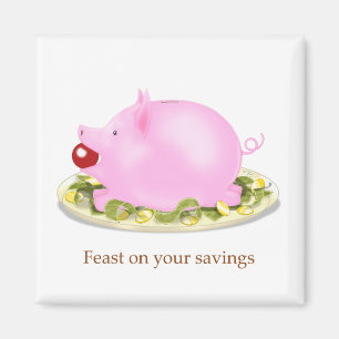 Svara på din sparsparbank på pengaträdet magnet
