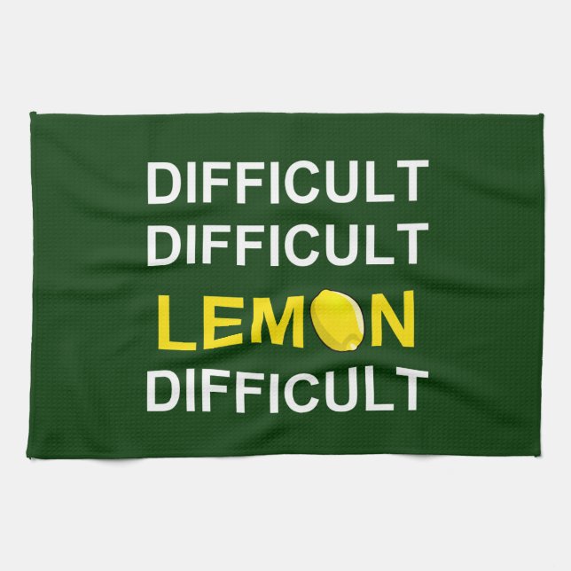 "Svåra, svåra, svåra, svåra, svåra" Kökshandduk (Horisontell)