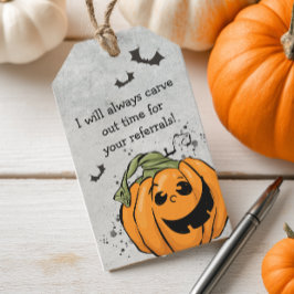 Svara tid för dina hänskjutningar Halloween Presentetikett