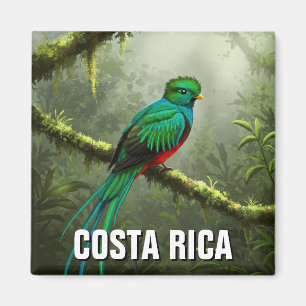 Svarande Quetzal Monteverdes molnskog Magnet