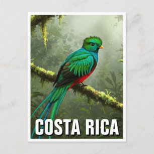 Svarande Quetzal Monteverdes molnskog Vykort