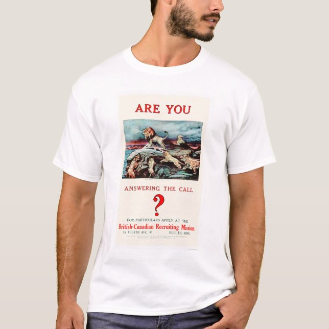 Svarar du appellen? (US02111) Tee Shirt (Framsida)