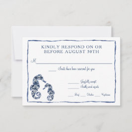 Svarar gärna Shibori Kumo Akvarell Strand Sjöhästa OSA Kort