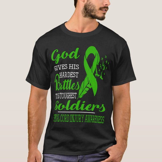 Svårast Soldater - Spinal Cord Injury Awarene T Shirt (Framsida)