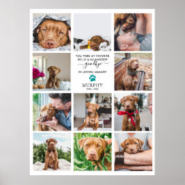 Svåraste Avsked | Husdjur Minnes 11 Fotosammanstäl Poster